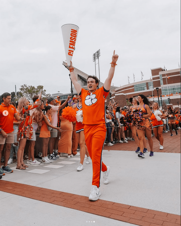 Me at Tiger Walk at Clemson